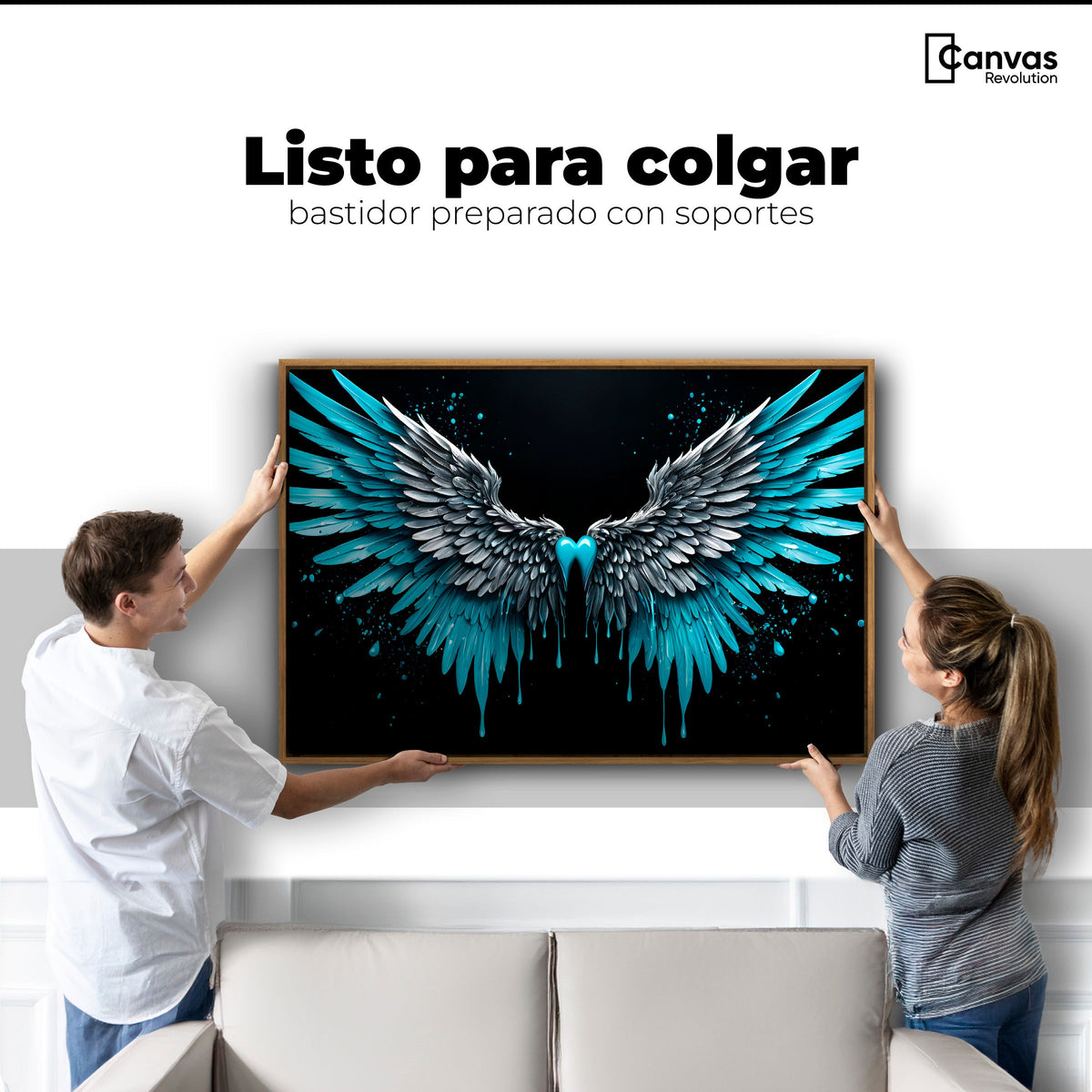 Cuadros Decorativos Canvas Revolution | Esencia De Angeles | Colgar