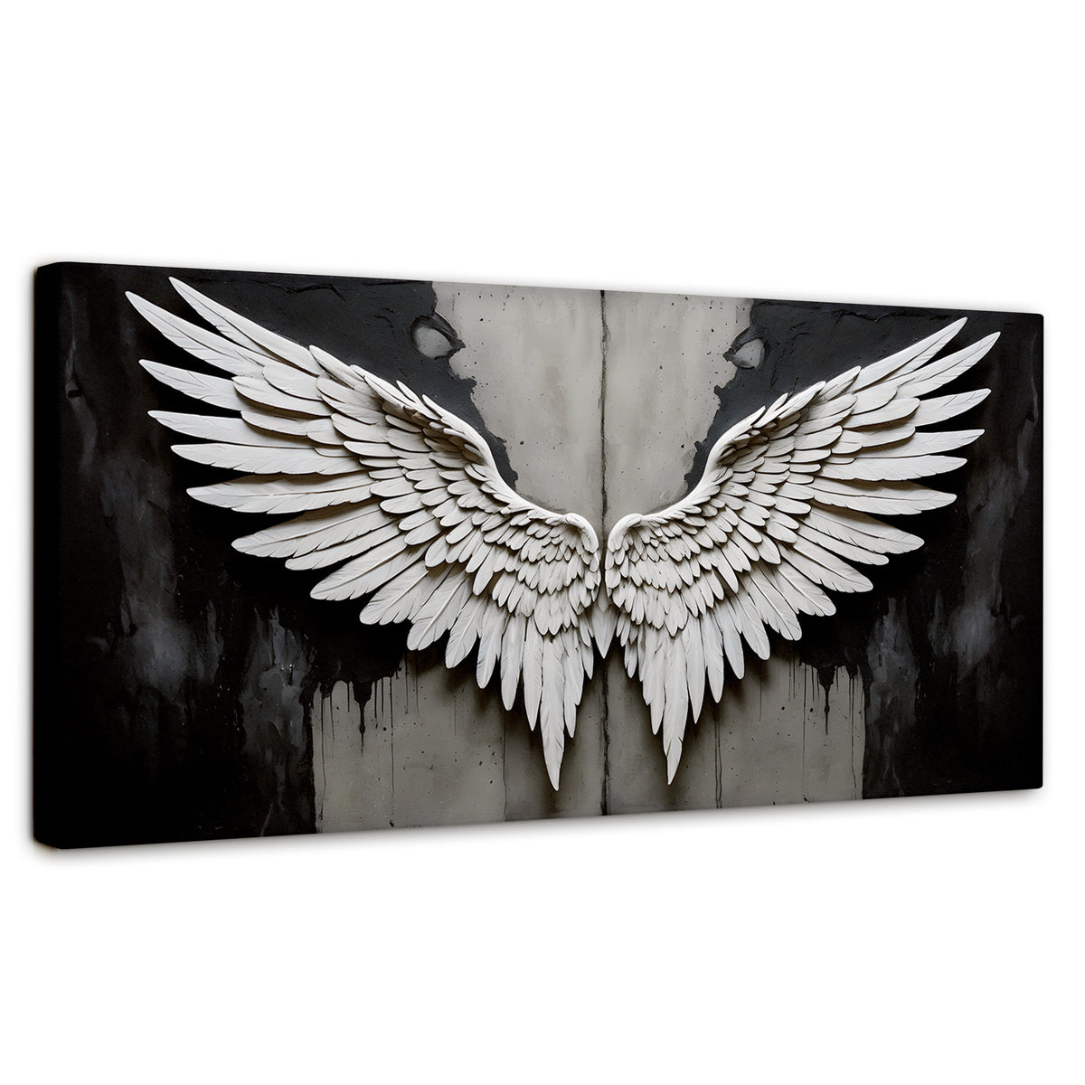Cuadros Decorativos Canvas Revolution | Alas Angel Sombra | Panoramico | Portada | Marco SinMarco