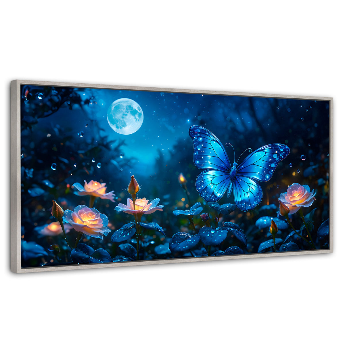 Cuadros Decorativos Canvas Revolution | Alas Nocturnas | Panoramico | Portada | Marco Blanco
