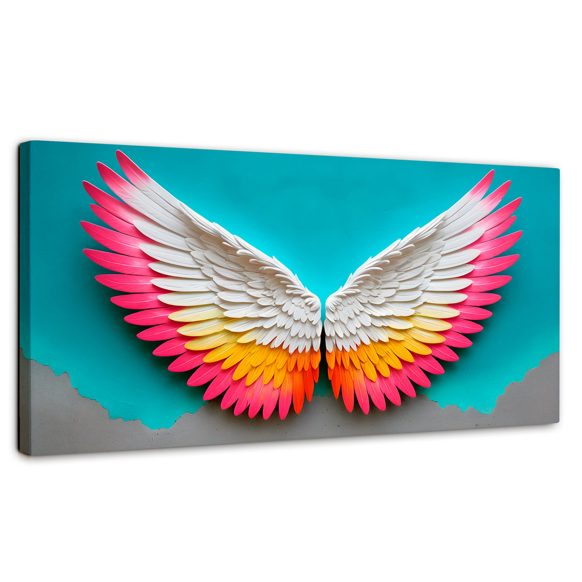 Cuadros Decorativos Canvas Revolution | Angel Alas De Paz | Panoramico | Portada | Marco SinMarco