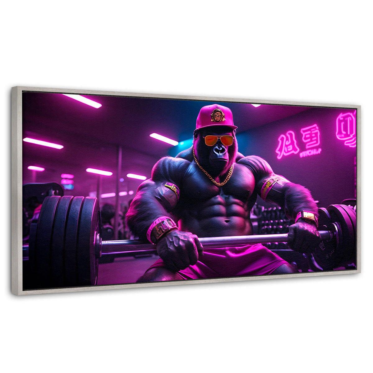 Cuadros Decorativos Canvas Revolution | Gorila Gimnasio | Panoramico | Portada