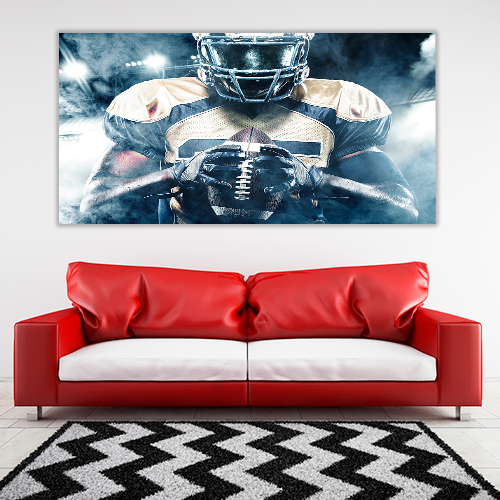 Football Player on Stadium