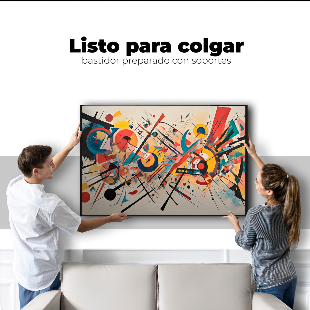 Cuadros Decorativos Canvas Revolution | Abstraccion Clasica | Colgar