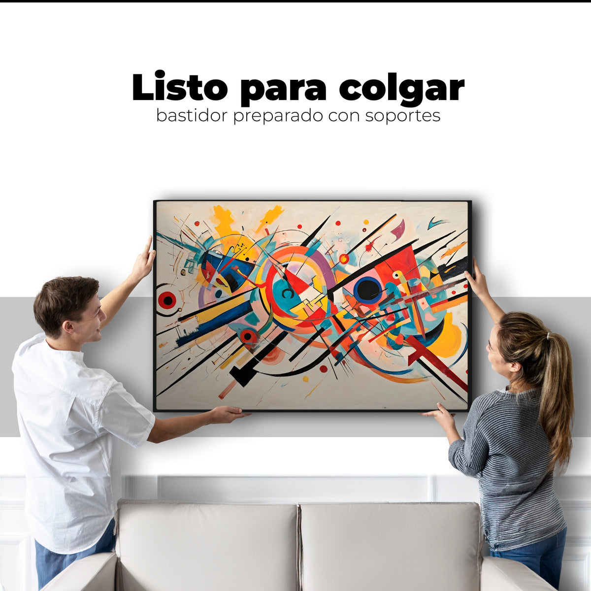 Cuadros Decorativos Canvas Revolution | Abstraccion Moderna | Colgar