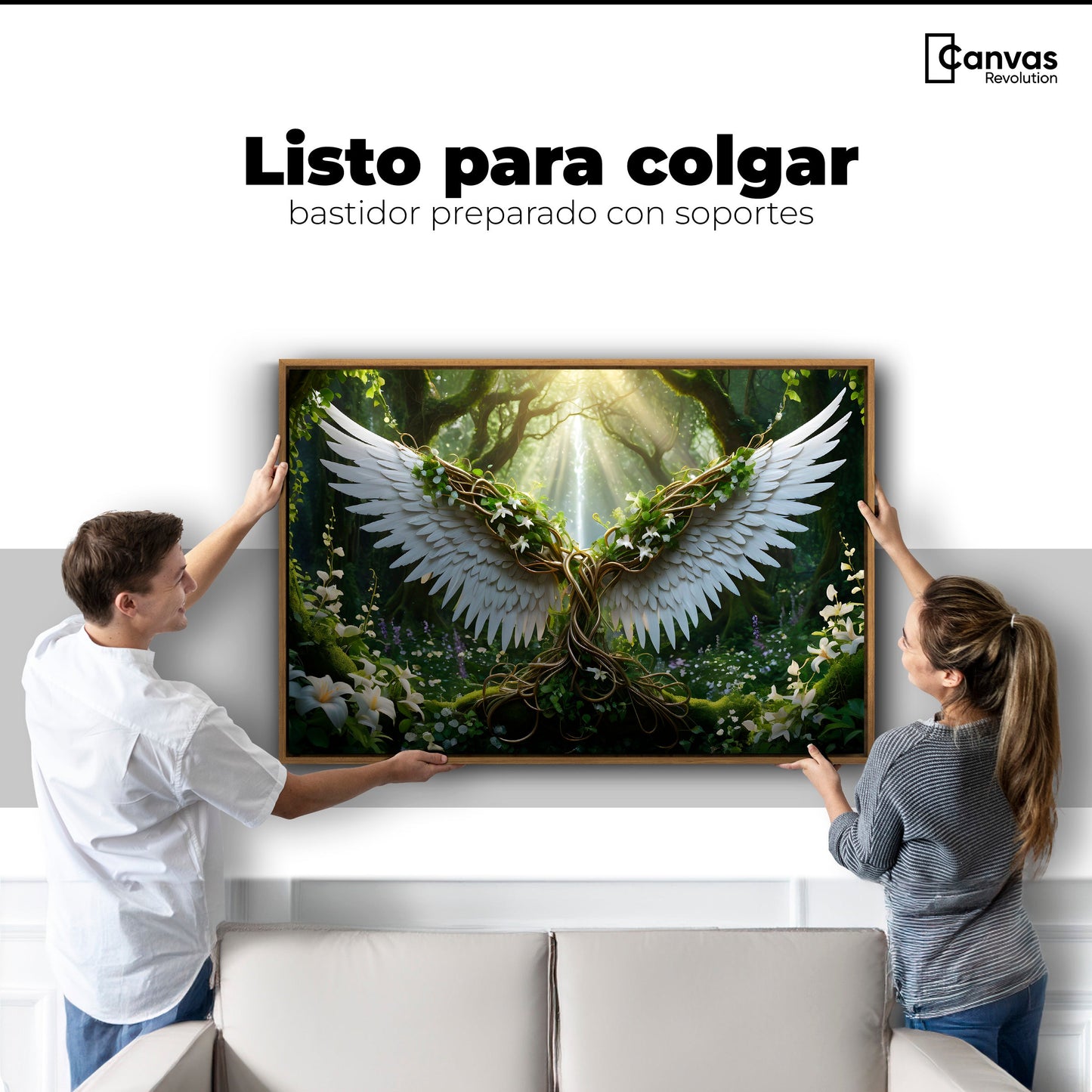 Cuadros Decorativos Canvas Revolution | Alas De La Jungla | Colgar