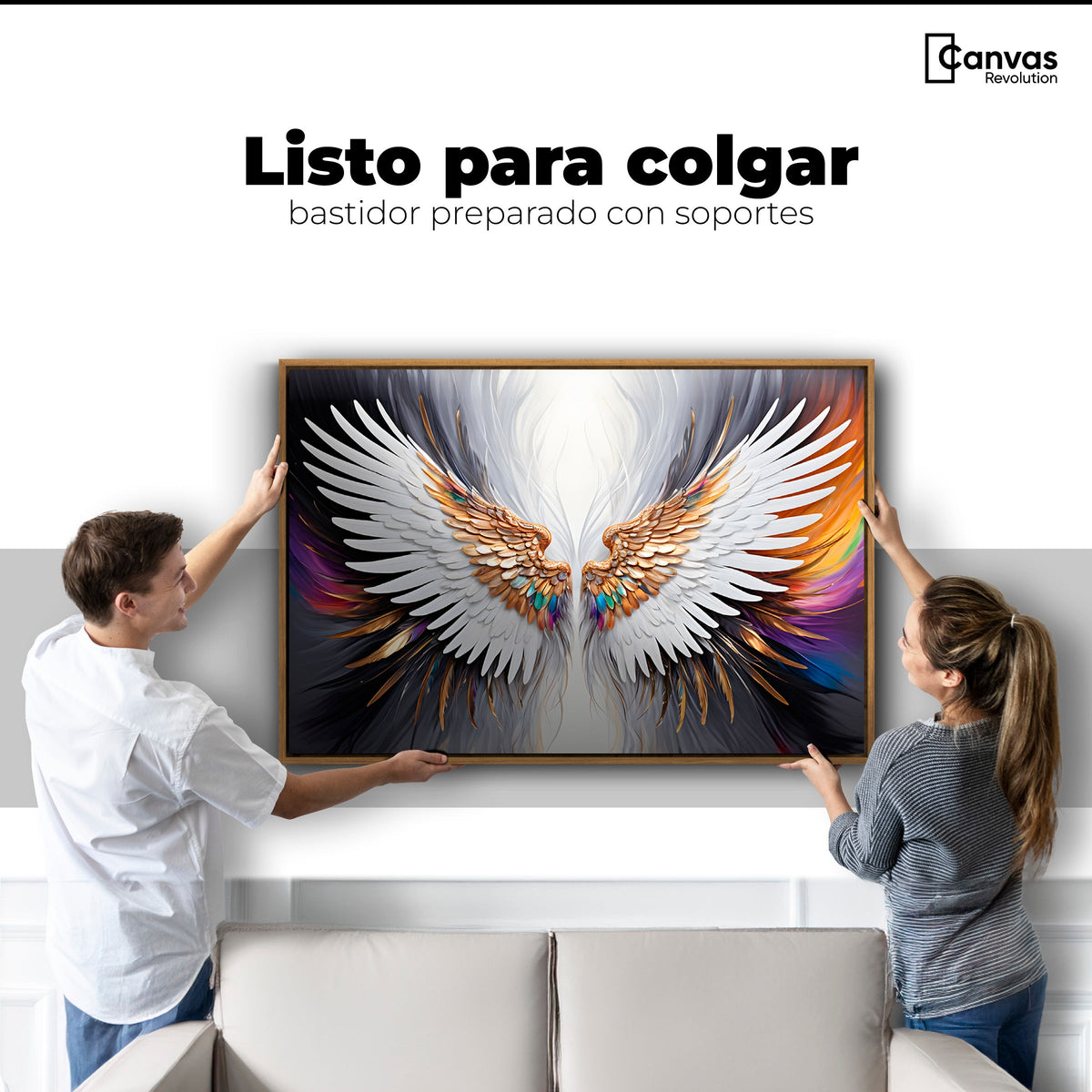 Cuadros Decorativos Canvas Revolution | Alas De Sueno | Colgar