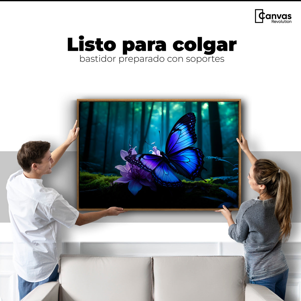 Cuadros Decorativos Canvas Revolution | Alas Entre Arboles | Colgar