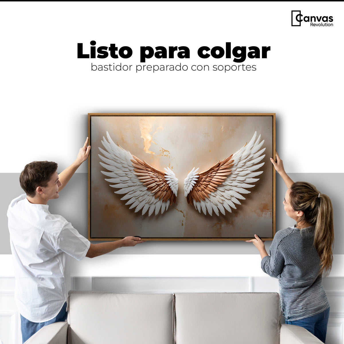 Cuadros Decorativos Canvas Revolution | Alas Espiritu Sol | Colgar