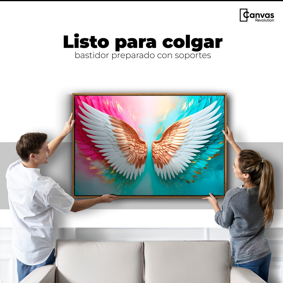 Cuadros Decorativos Canvas Revolution | Angel Espiritu Luz | Colgar