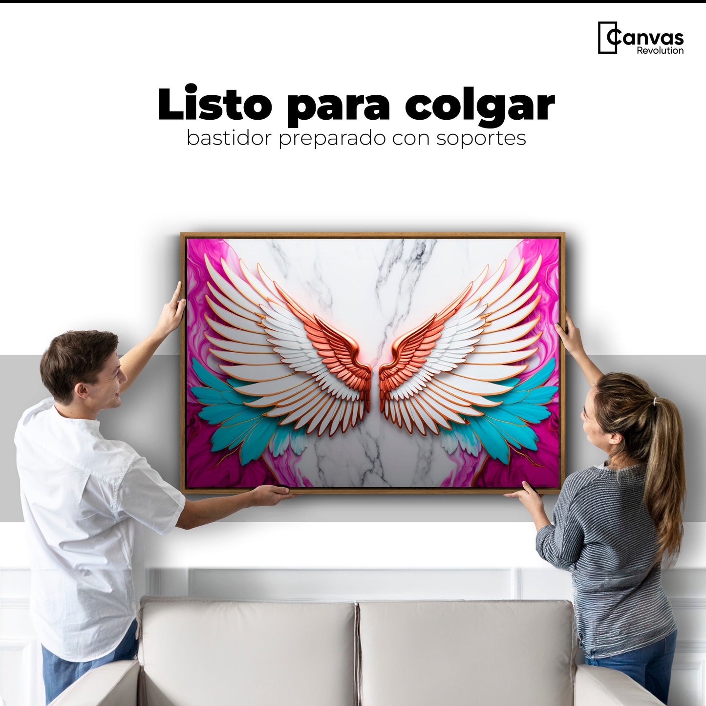 Cuadros Decorativos Canvas Revolution | Angel Vuelo Divino | Colgar