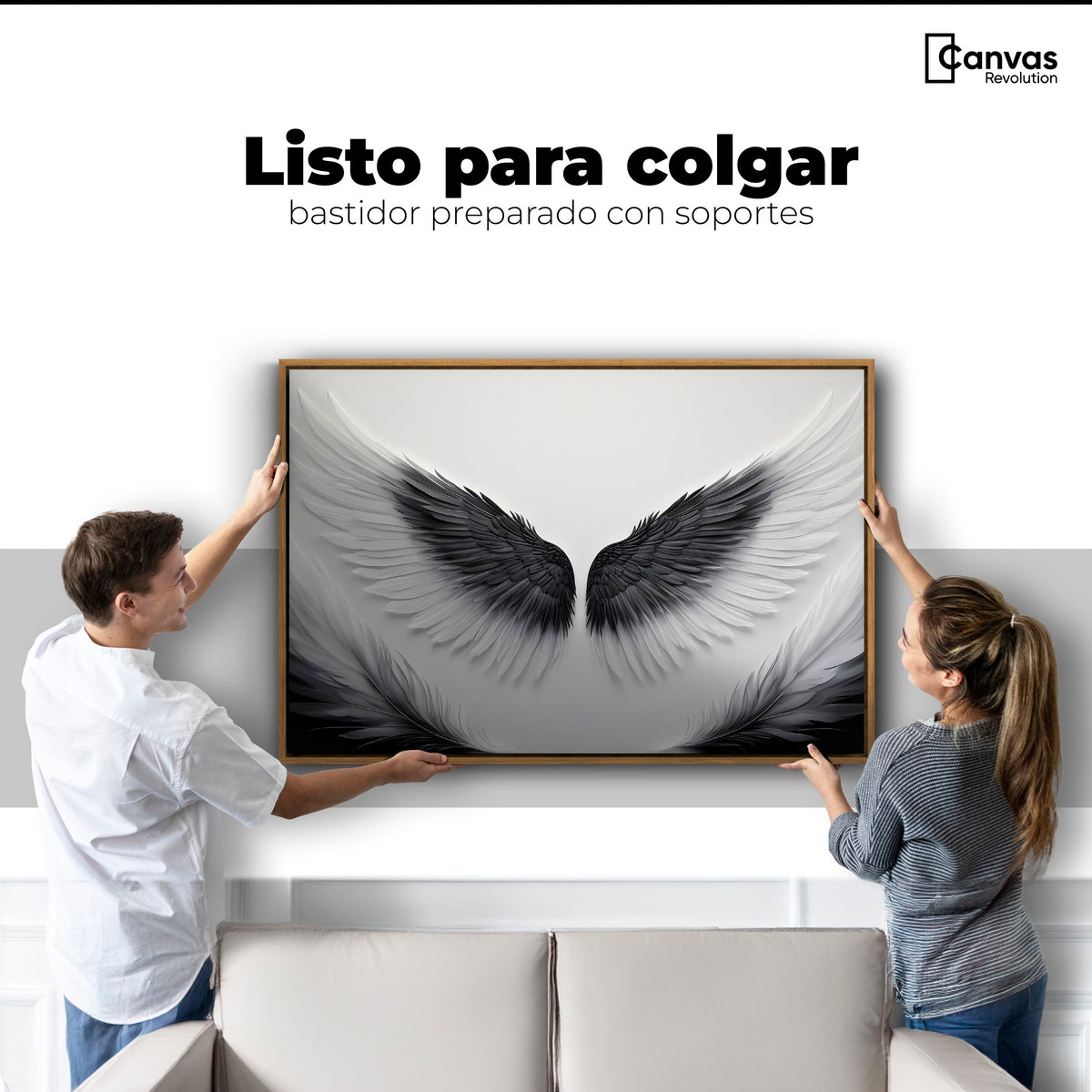 Cuadros Decorativos Canvas Revolution | Angel Vuelo Sagrado | Colgar