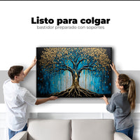 Cuadros Decorativos Canvas Revolution | Arbol Alma Dorada | Colgar