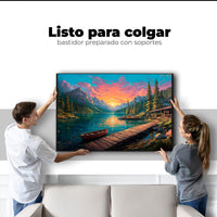 Cuadros Decorativos Canvas Revolution | Atardecer Brillante | Colgar