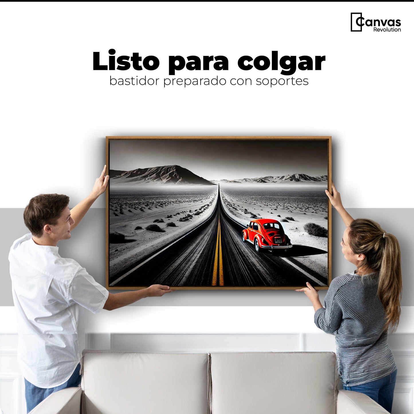 Cuadros Decorativos Canvas Revolution | Aventura Roja | Colgar