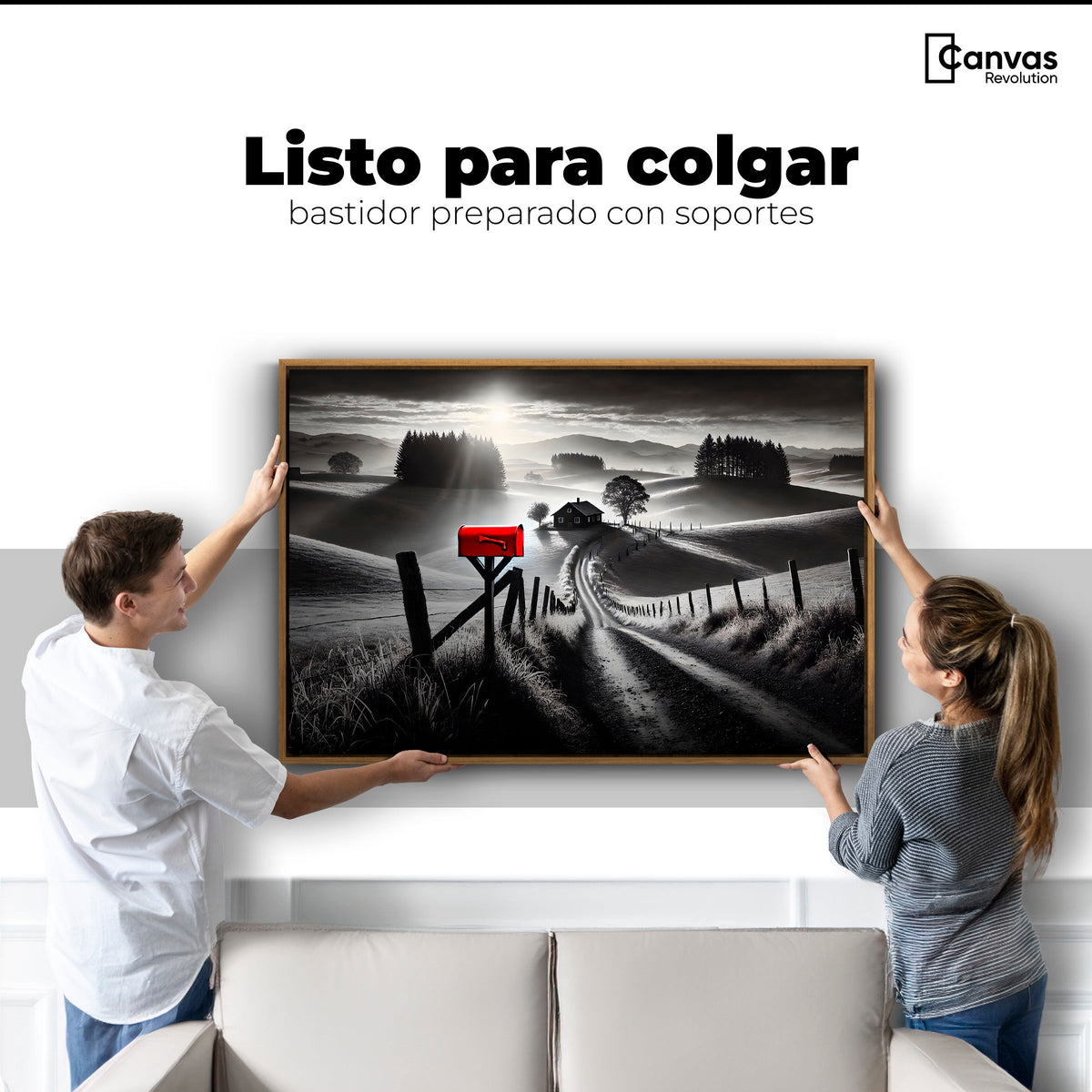 Cuadros Decorativos Canvas Revolution | Buzon En La Pradera | Colgar