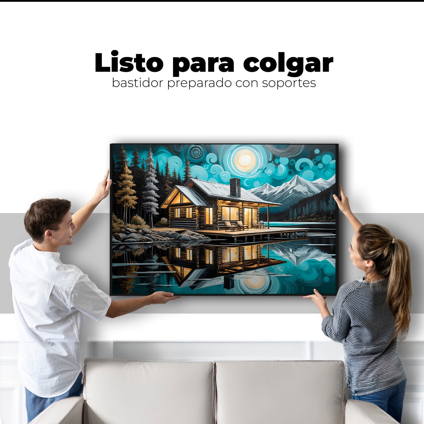 Cuadros Decorativos Canvas Revolution | Cabana En Calma | Colgar
