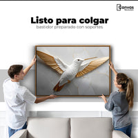 Cuadros Decorativos Canvas Revolution | Colibri Ala Dorada | Colgar