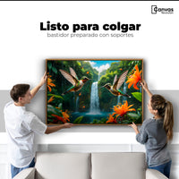 Cuadros Decorativos Canvas Revolution | Colibri Cascadas | Colgar