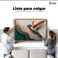 Cuadros Decorativos Canvas Revolution | Colibri Esmeralda | Colgar
