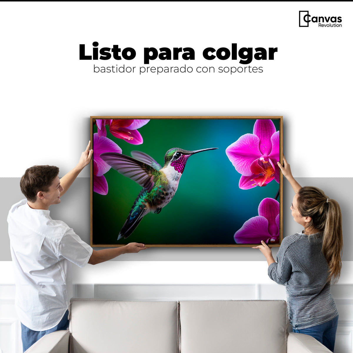 Cuadros Decorativos Canvas Revolution | Colibri Melodioso | Colgar