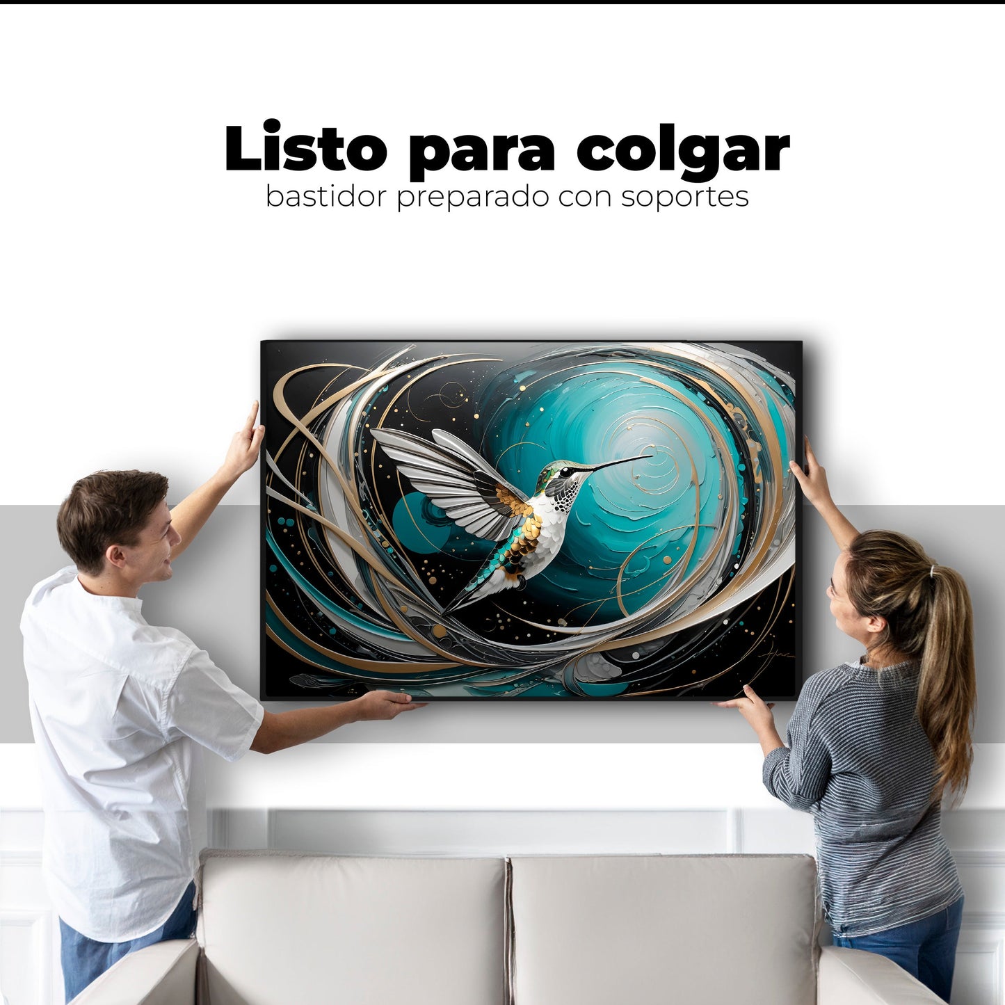 Cuadros Decorativos Canvas Revolution | Colibri Motion | Colgar