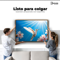 Cuadros Decorativos Canvas Revolution | Colibri Y Sol | Colgar