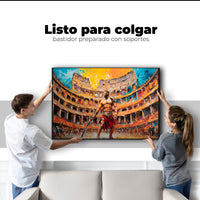 Cuadros Decorativos Canvas Revolution | Combate Gladiador | Colgar