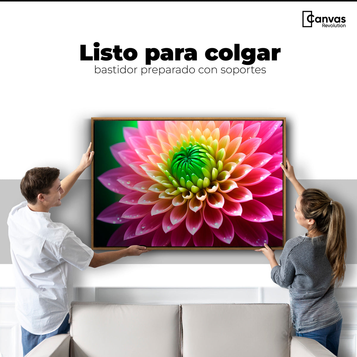 Cuadros Decorativos Canvas Revolution | Dalia Brillo Vivo | Colgar