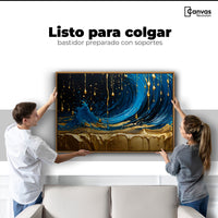 Cuadros Decorativos Canvas Revolution | Elegancia Zafiro | Colgar