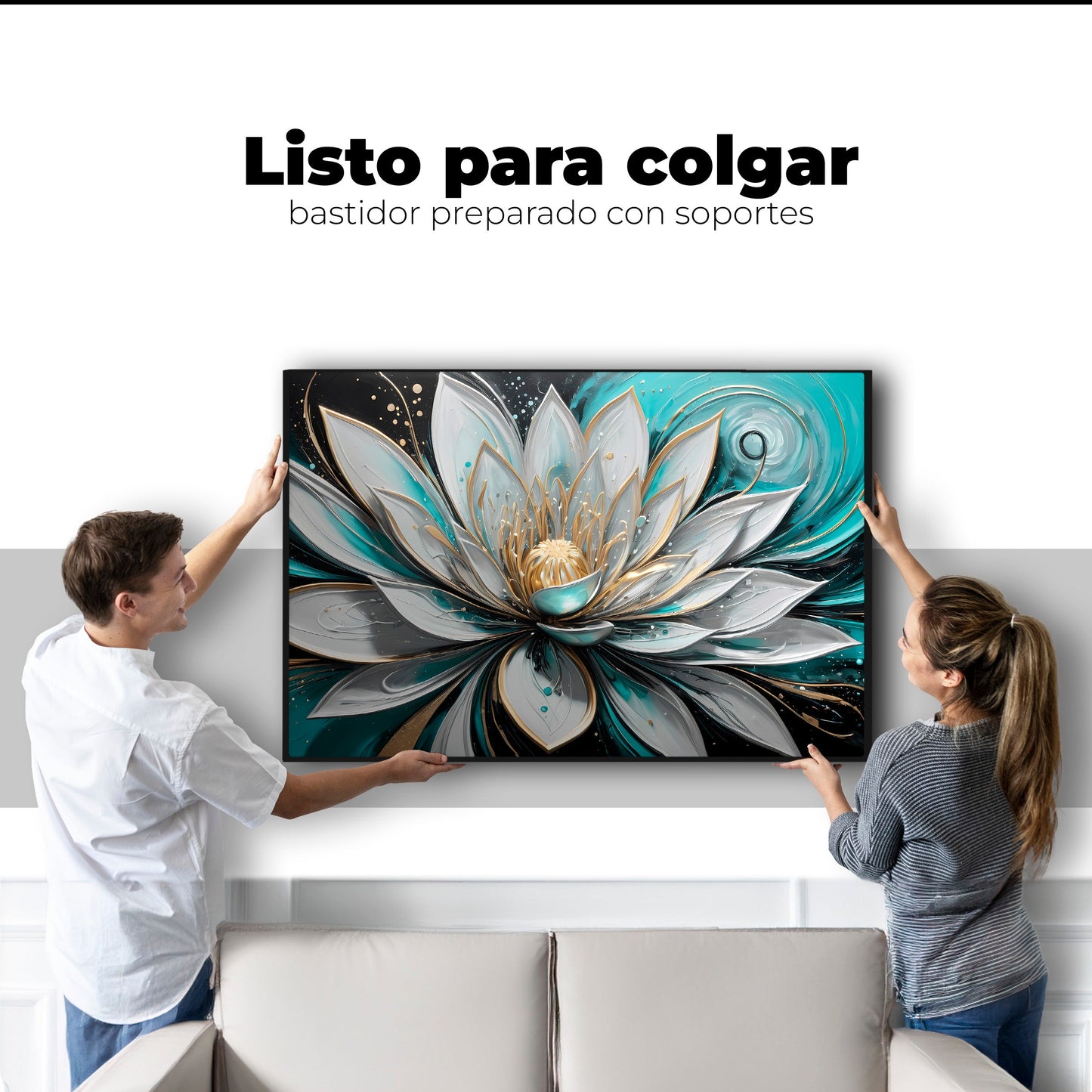 Cuadros Decorativos Canvas Revolution | Esencia De Loto | Colgar