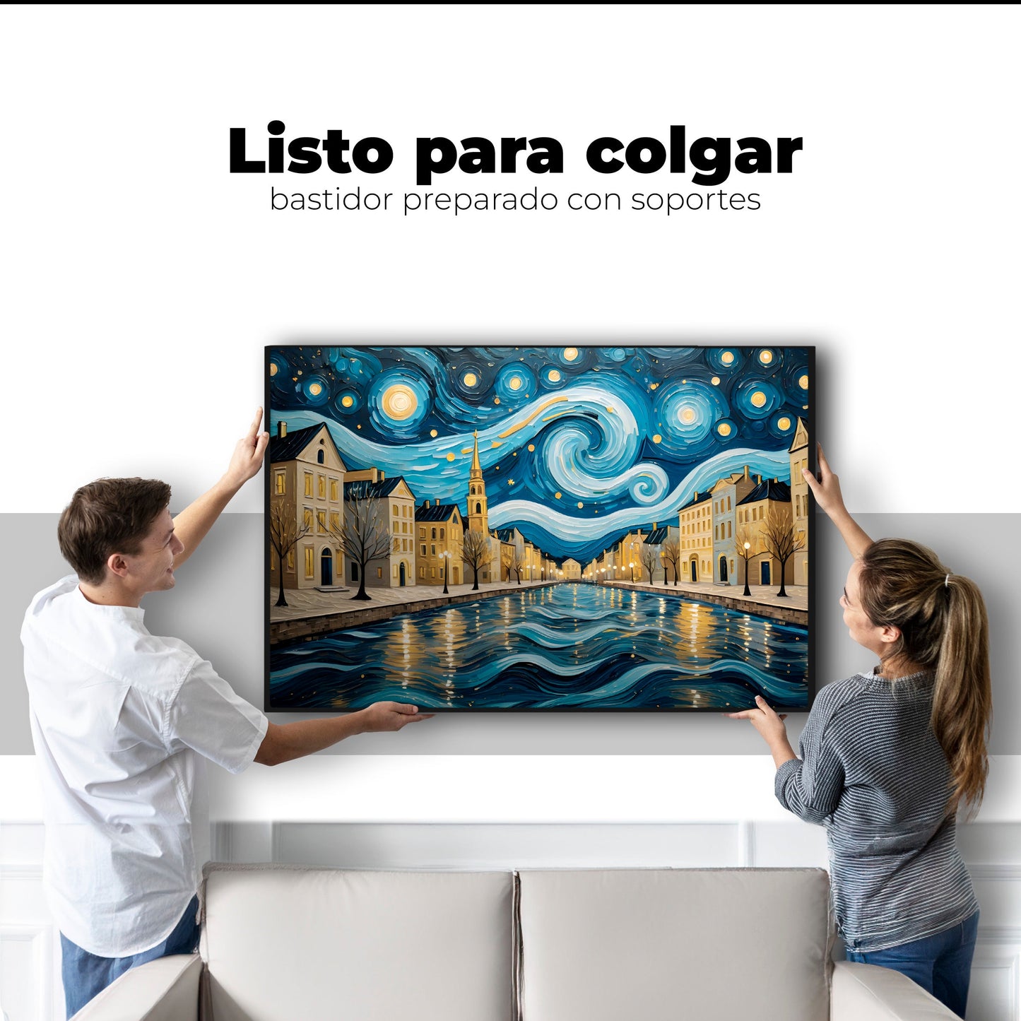 Cuadros Decorativos Canvas Revolution | Esencia Estrellada | Colgar