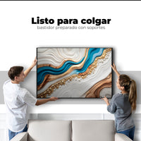 Cuadros Decorativos Canvas Revolution | Estratos Dorados | Colgar