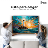 Cuadros Decorativos Canvas Revolution | Faro Bajo El Cielo | Colgar