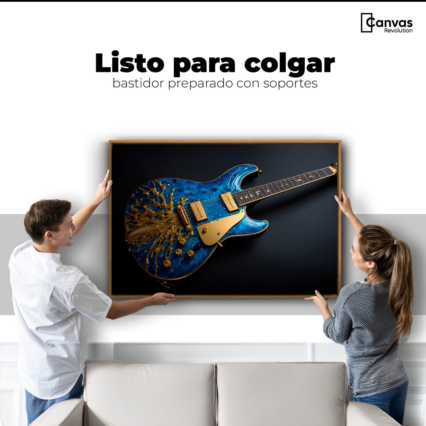 Cuadros Decorativos Canvas Revolution | Guitarra Estelar | Colgar