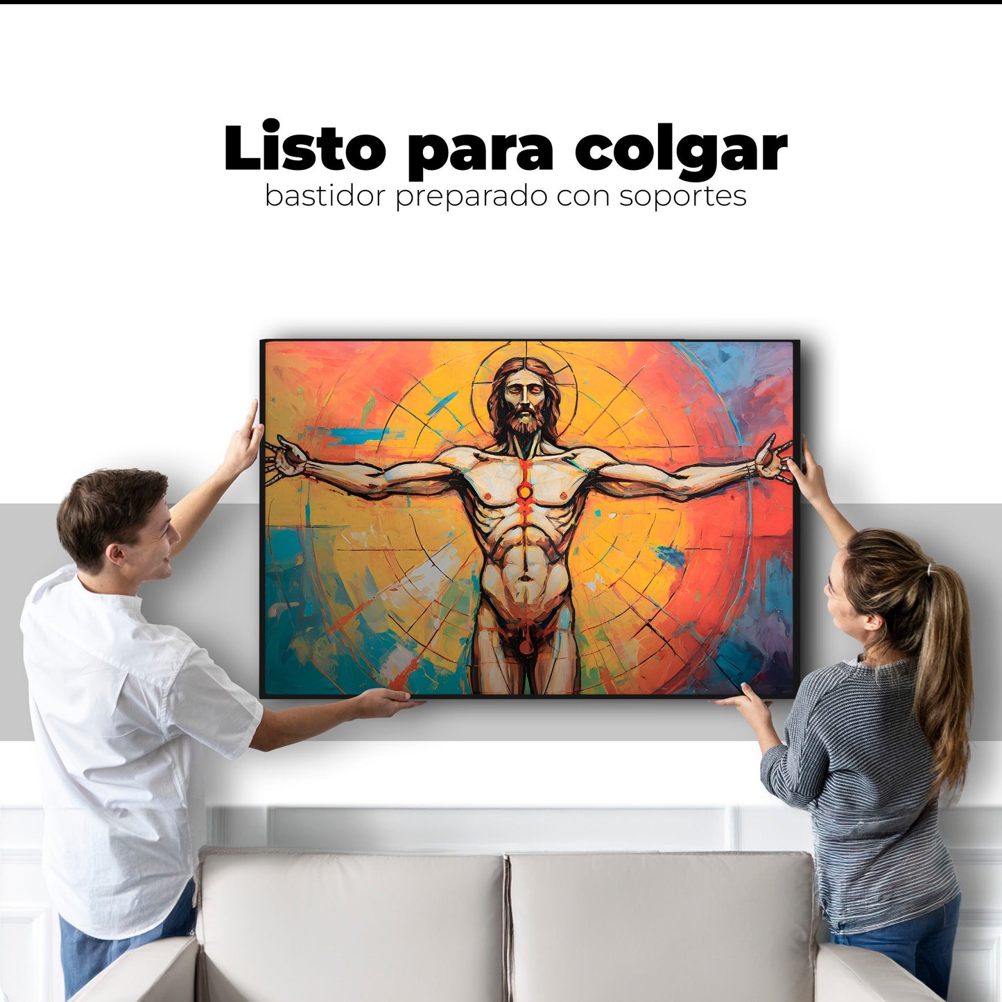 Cuadros Decorativos Canvas Revolution | Jesus Meditando | Colgar
