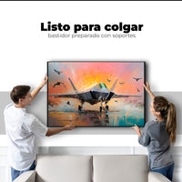 Cuadros Decorativos Canvas Revolution | Jet Pista Aerea | Colgar