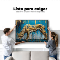 Cuadros Decorativos Canvas Revolution | Leopardo Liquido | Colgar