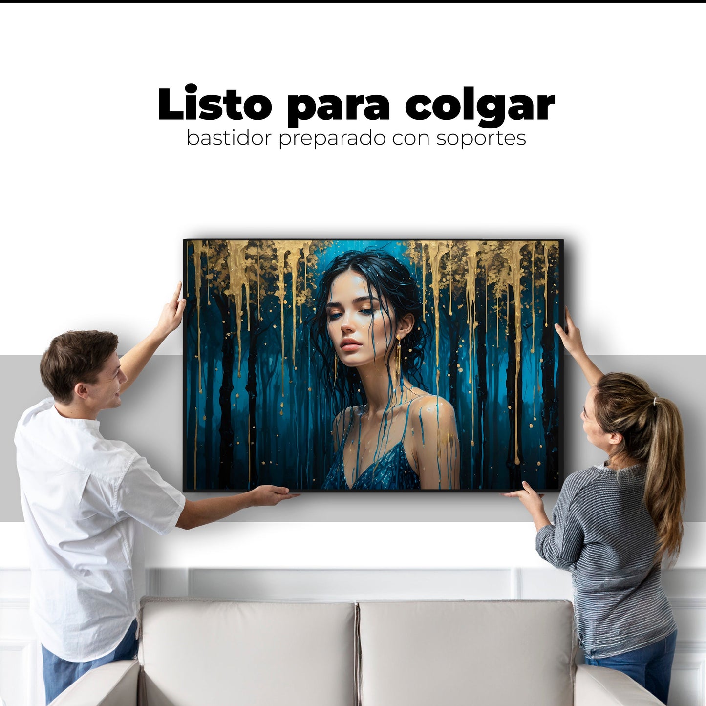Cuadros Decorativos Canvas Revolution | Lluvia Celestial | Colgar