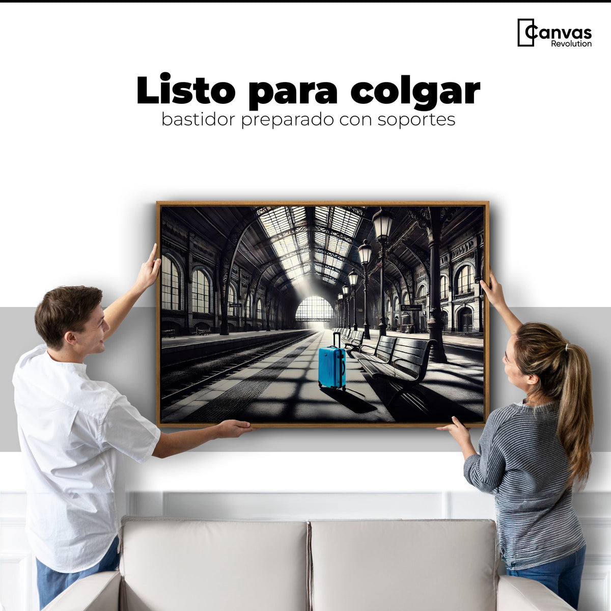 Cuadros Decorativos Canvas Revolution | Maleta En Espera | Colgar