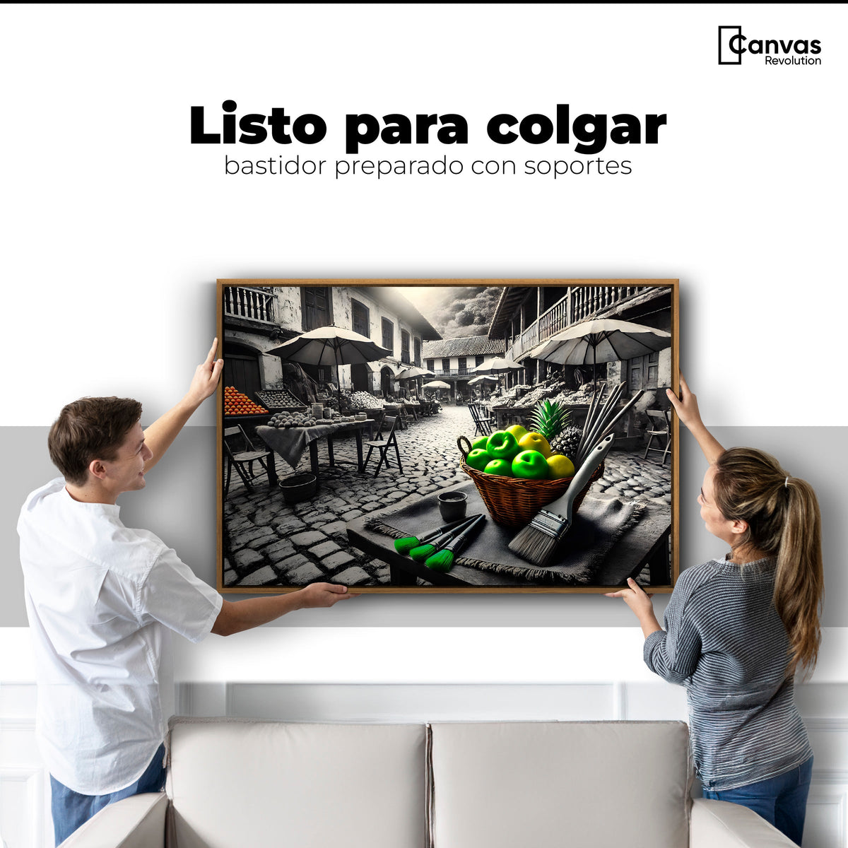 Cuadros Decorativos Canvas Revolution | Mercado Natural | Colgar