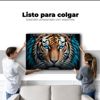 Cuadros Decorativos Canvas Revolution | Mirada Azul Salvaje | Colgar