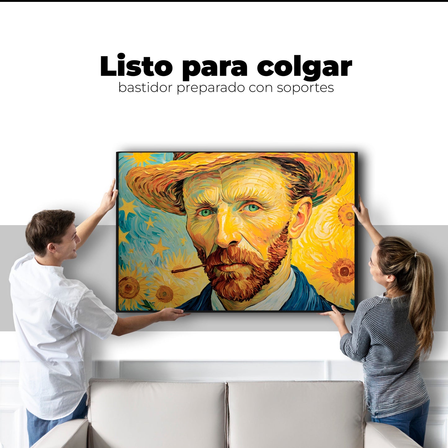 Cuadros Decorativos Canvas Revolution | Nocturno De Girasol | Colgar