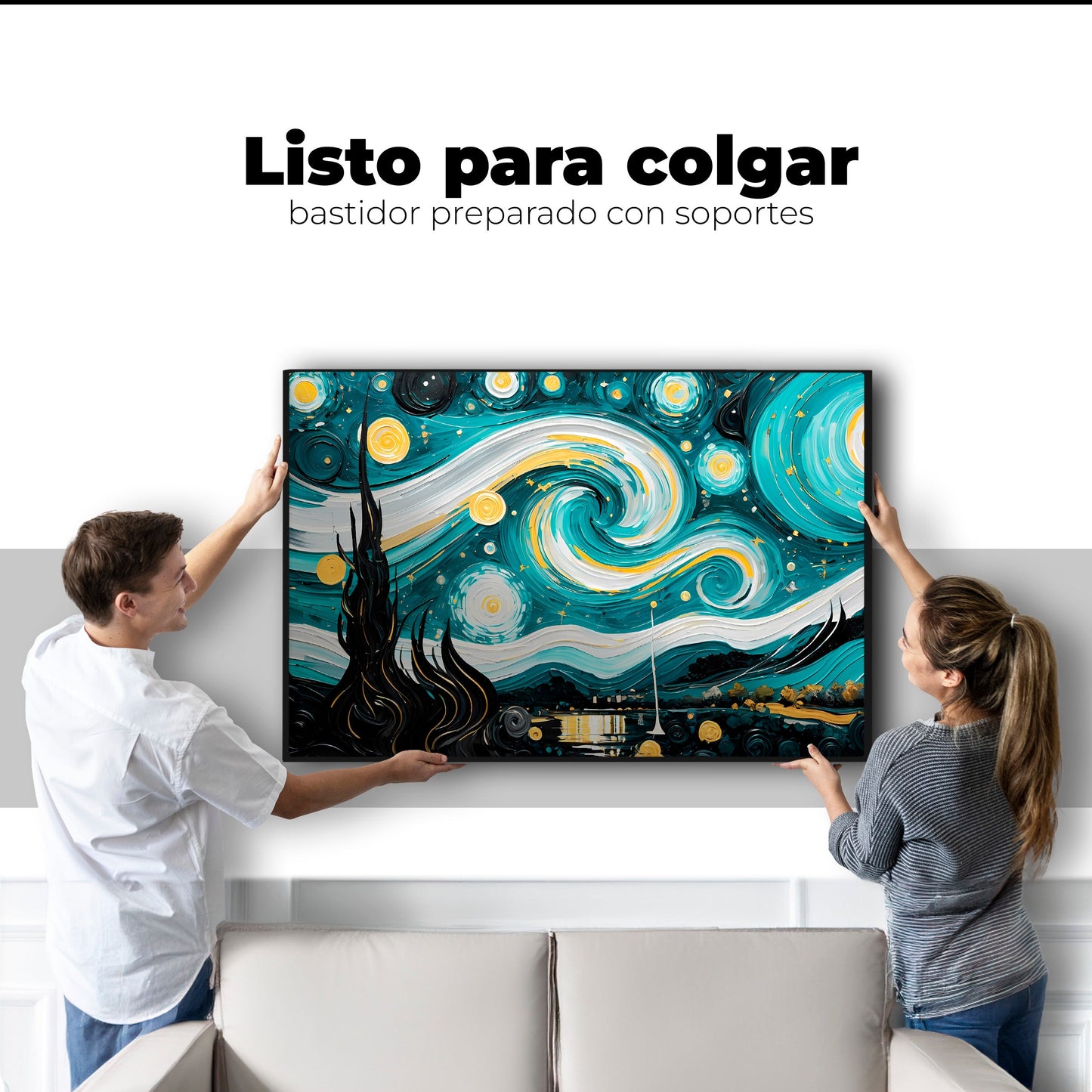 Cuadros Decorativos Canvas Revolution | Paz Estrellada | Colgar