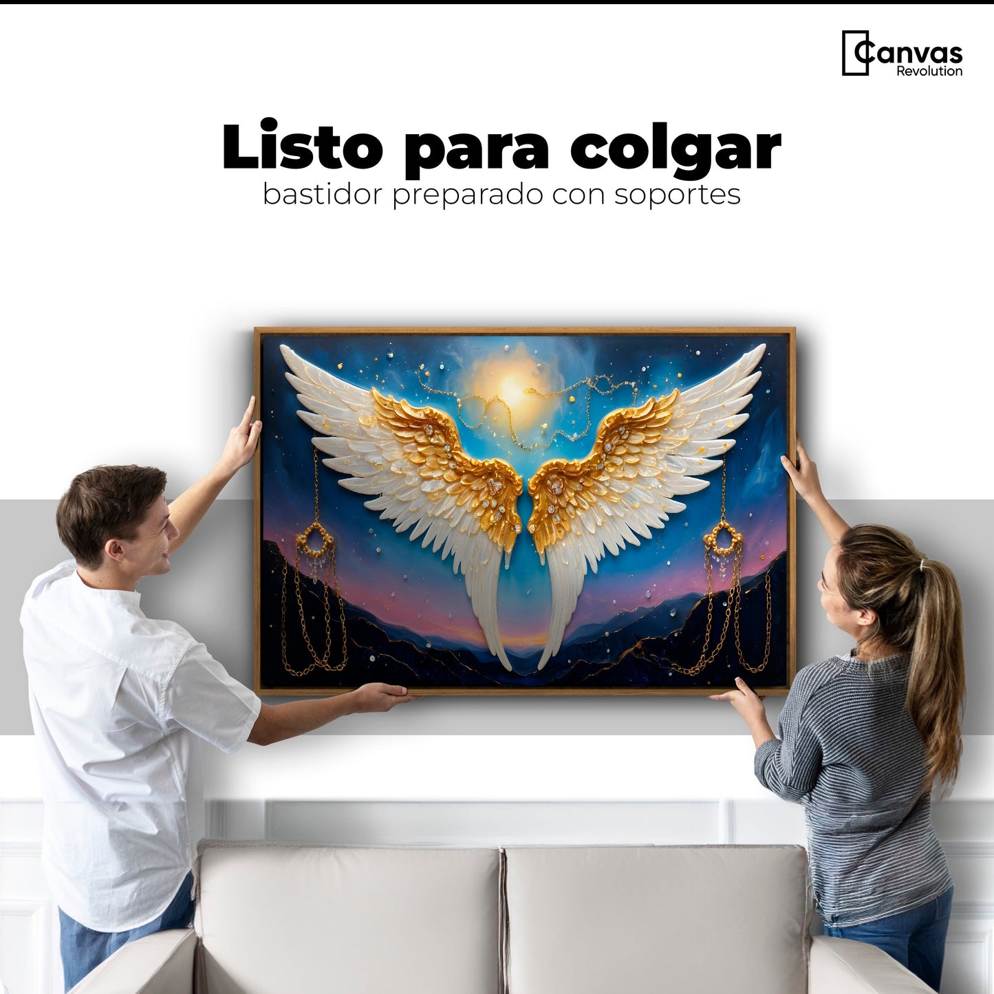 Cuadros Decorativos Canvas Revolution | Plumas Eternas | Colgar