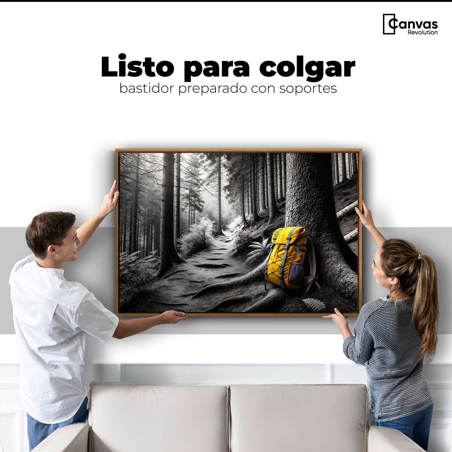 Cuadros Decorativos Canvas Revolution | Rastro Amarillo | Colgar