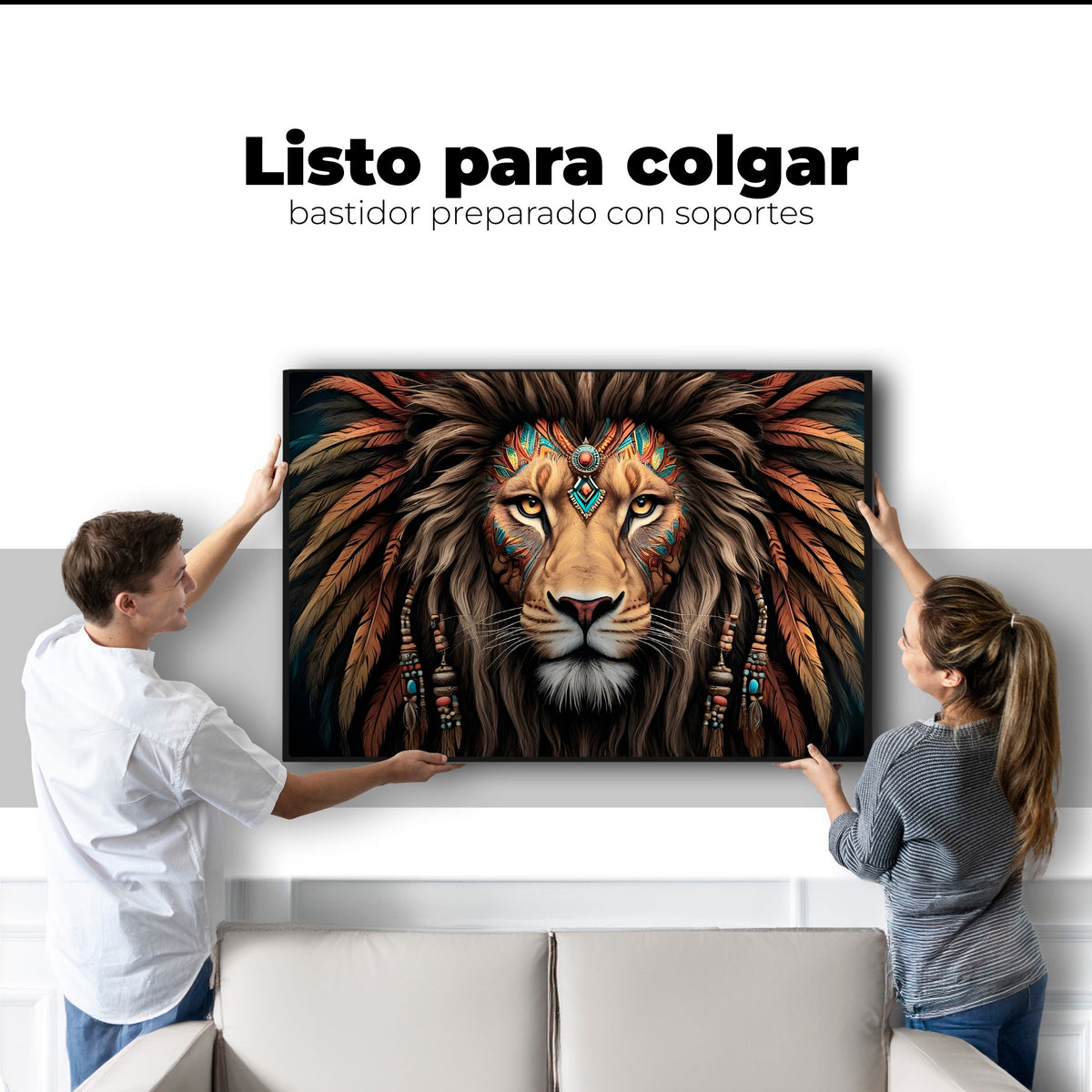 Cuadros Decorativos Canvas Revolution | Realeza Salvaje | Colgar