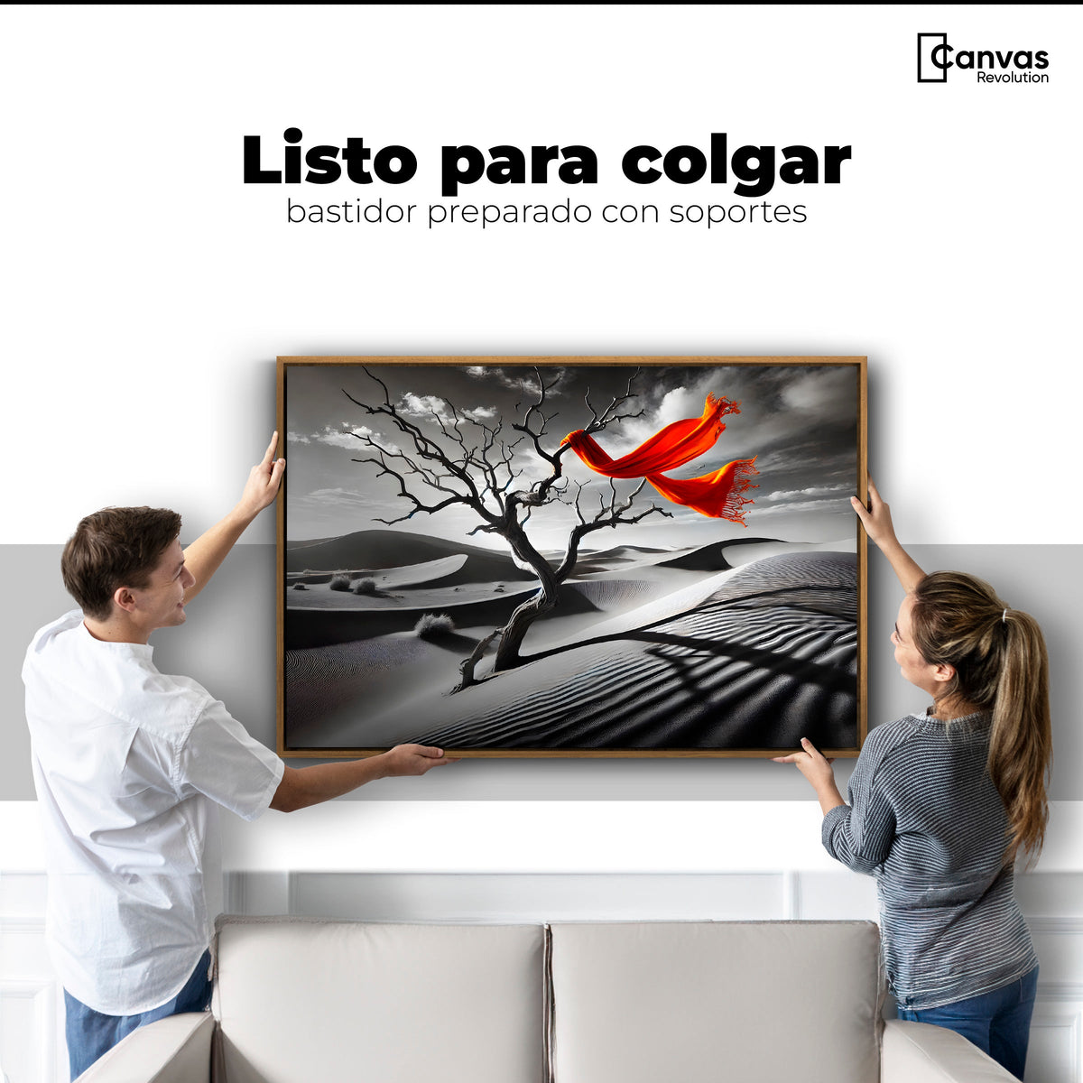 Cuadros Decorativos Canvas Revolution | Rojo Entre Espinas | Colgar