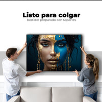 Cuadros Decorativos Canvas Revolution | Rostro Abstracto | Colgar