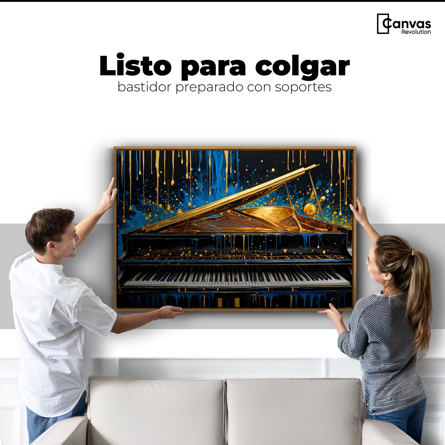 Cuadros Decorativos Canvas Revolution | Sinfonia Cromatica | Colgar