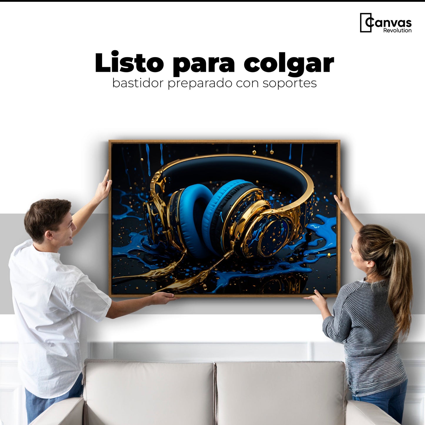 Cuadros Decorativos Canvas Revolution | Sinfonia Liquida | Colgar